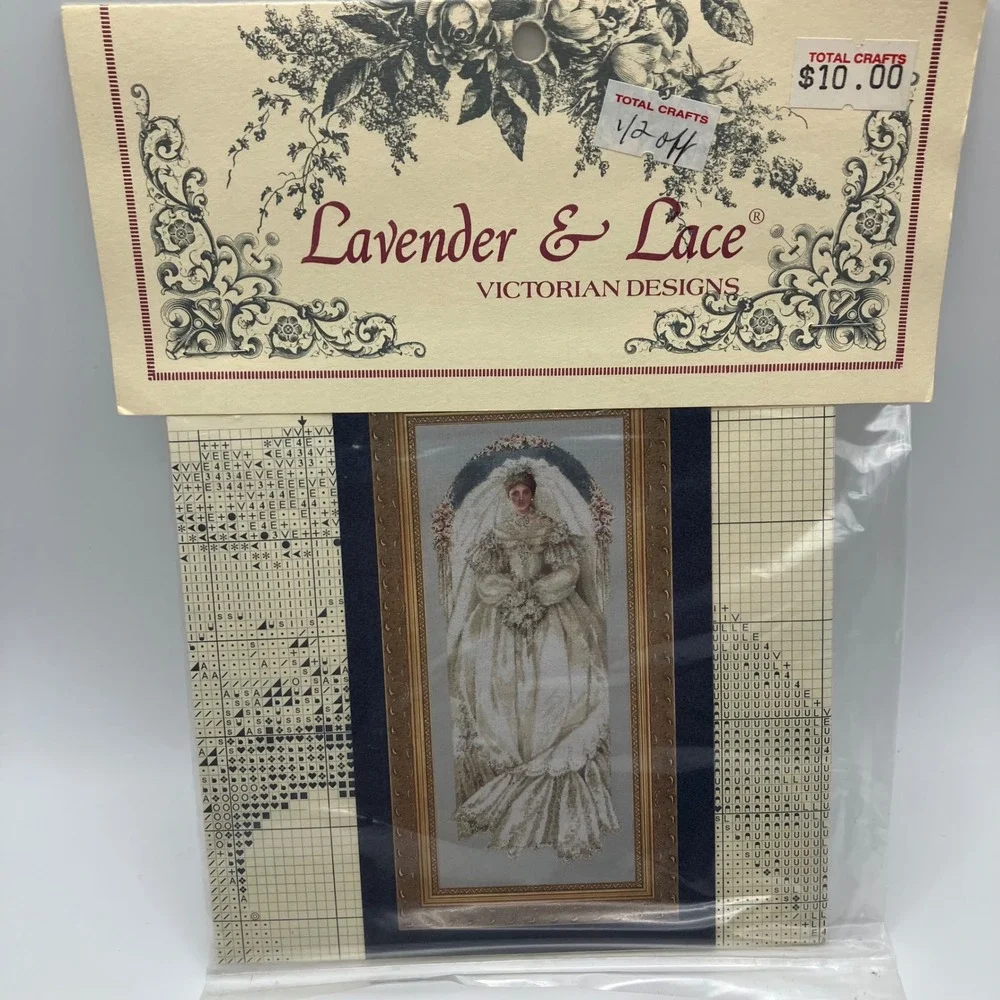 Lavender‎ & Lace Victorian Designs Cross Stitch Patterns I Thee Wed White Lace